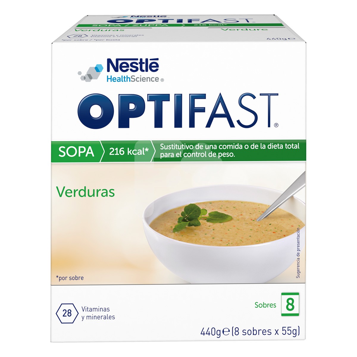 Optifast natillas vainilla 8 sobres