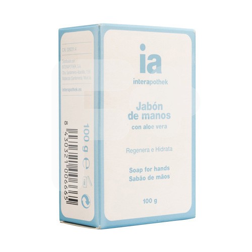 Interapothek jabón manos aloe vera en pastilla 100g