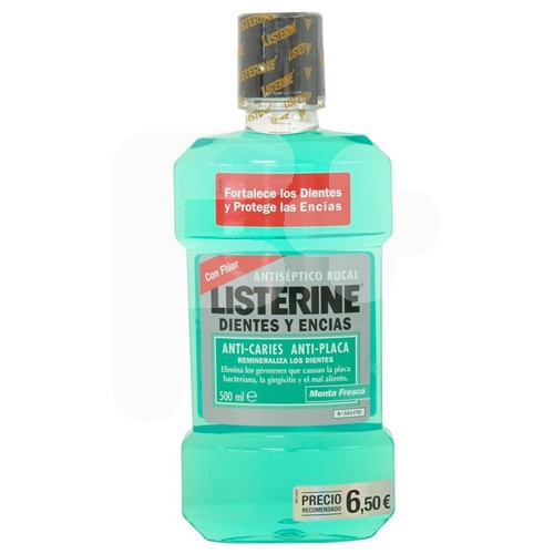 Listerine dientes y encías menta 500ml