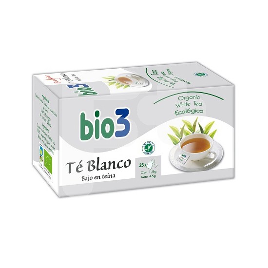 Bio3 té blanco ecológico 25 bolsitas