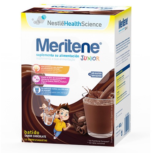 Meritine Junior sabor Chocolate 15 sobres