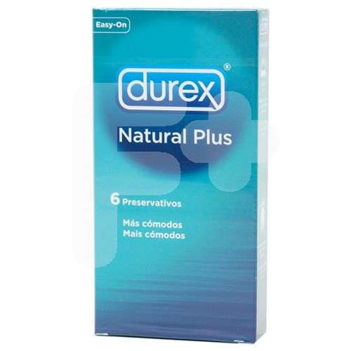 PRESERVA.DUREX NATURAL PLUS EASY ON 6UND