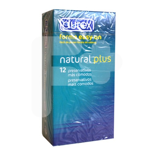 PRESERVA.DUREX NATURAL PLUS EASY ON 12U.