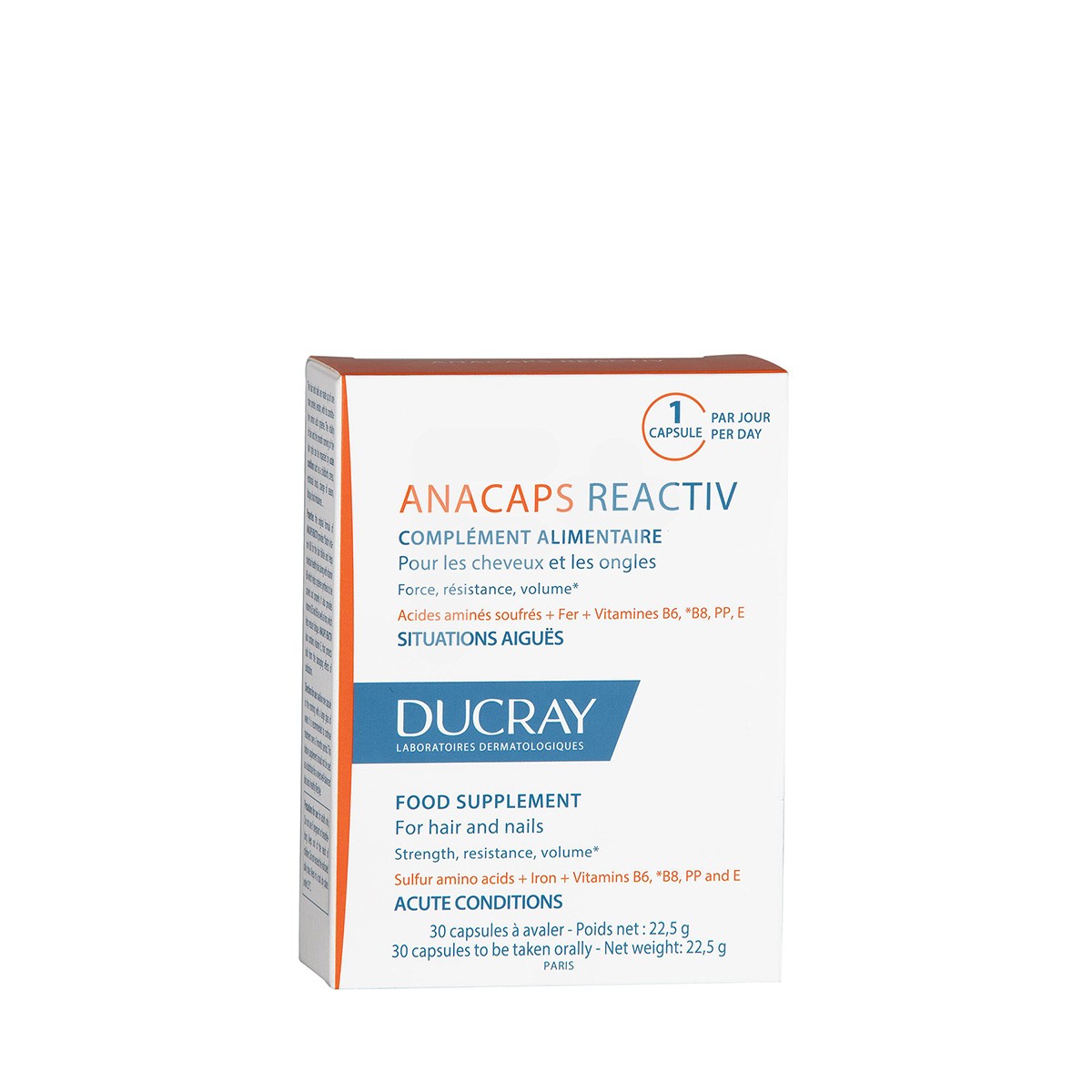 Ducray anacaps reactiv 30 cápsulas