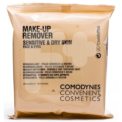 Comodynes Make-up remover solución micelar pieles secas 20 toallitas