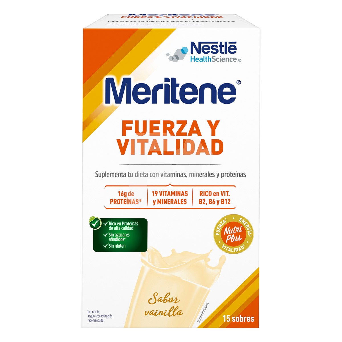 Meritene en Polvo sabor Vainilla 15 sobres de 30 gr.