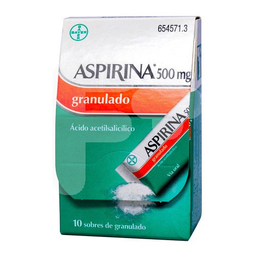 Bayer aspirina 500mg granulado 10 sobres