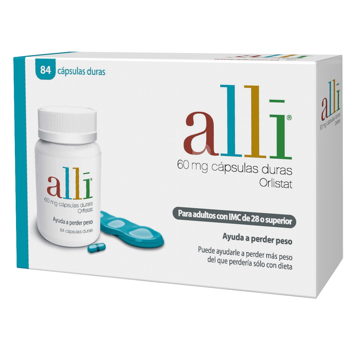 Alli 60 mg 84 cápsulas Alli 60 mg 84 cápsulas