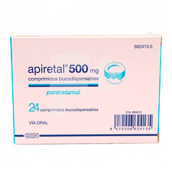 Apiretal 500mg 24 comprimidos Apiretal 500mg 24 comprimidos