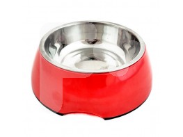 Petuky Comedero 2 en 1 rojo 22x7,5cm