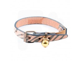 Artleather collar Nobuk cebra gato Artleather collar Nobuk cebra gato