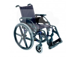 Sunrise Medical silla ruedas premium 24' sólida 43cm azul con inodoro