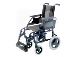 Sunrise silla ruedas premium 12" rueda neumática ancho 46cm gris