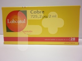 LABCATAL  4 COBRE 28 AMPOLLAS LABCATAL  4 COBRE 28 AMPOLLAS