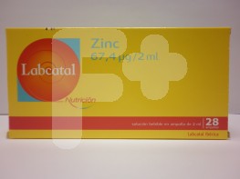 LABCATAL 18 ZINC 28 AMPOLLAS LABCATAL 18 ZINC 28 AMPOLLAS