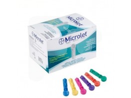 Microlet lancetas colores 25und bayer