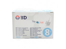 BD microfine tw 0,25 x 8mm 100uds R.320213