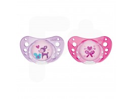 Chicco Chupete physio air caucho rosa 6-12 meses 2uds Chicco Chupete physio air caucho rosa 6-12 meses 2uds