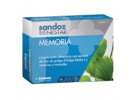 Sandoz Bienestar Memoria 180mg 30 cápsulas Sandoz Bienestar Memoria 180mg 30 cápsulas