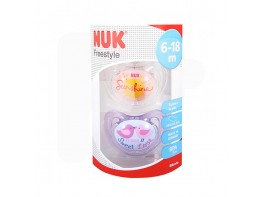 Nuk Nukete Freestyle chupete silicona talla 2 2u