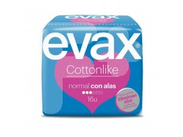 Evax compresas cottonlike normal 16 uds