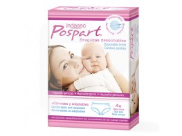 Indasec pospart braquita desechable talla única 4und