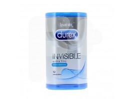 PRESERVA.DUREX INVISIBLE SENSITIVO 12UDS