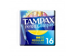 Tampax compak pearl tampones con aplicador regular 16u