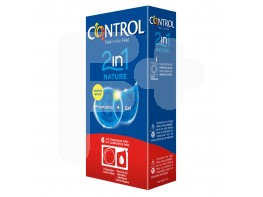 Control nature 2en1 preservativo+lubricante 6u