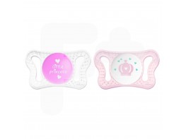 Chicco Chupete micro silicona rosa 0-2 meses 2 uds Chicco Chupete micro silicona rosa 0-2 meses 2 uds