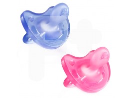 Chicco Chupete Physio soft rosa 6-12 meses 2 uds Chicco Chupete Physio soft rosa 6-12 meses 2 uds