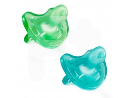 Chicco Chupete physio silicona azul 6-12 meses 2 uds Chicco Chupete physio silicona azul 6-12 meses 2 uds