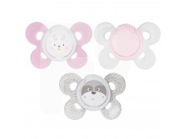 Chicco Chupete physio silicona niña 0-6 meses 2u Chicco Chupete physio silicona niña 0-6 meses 2u