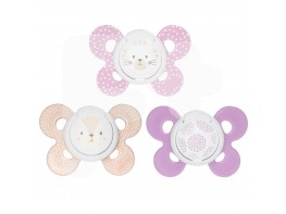 Chicco Chupete physio silicona niña 6-16 meses 2u Chicco Chupete physio silicona niña 6-16 meses 2u