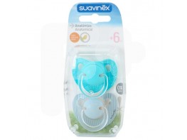 Suavinex Chupete anatómico látex 6M 2u