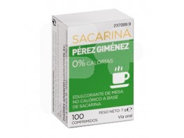 Pérez Gimenez sacarina 100 comprimidos Pérez Gimenez sacarina 100 comprimidos