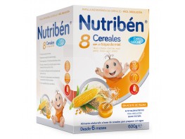 Nutribén 8 cereales miel  con leche 600gr
