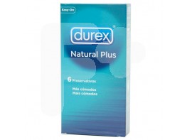 PRESERVA.DUREX NATURAL PLUS EASY ON 6UND